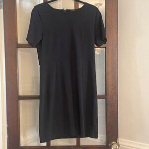 J.Crew Factory Black Short-Sleeved Dress, Size 10P